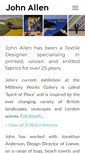 Mobile Screenshot of john-allen-london.co.uk